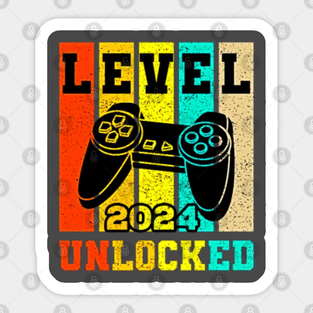 Level 2025 Unlocked Gamer Design 2025 Sticker TeePublic